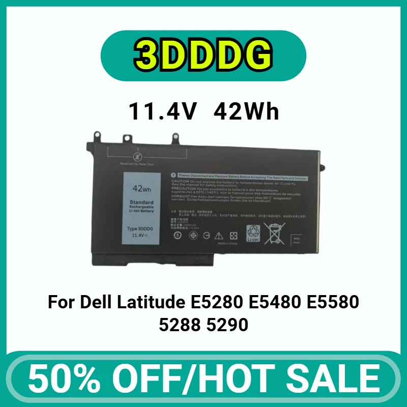 

3DDDG Laptop Battery for Dell Latitude E5280 E5480 E5580 5280 5288 5290 5490 5491 5480 5488 5495 5580 5590 Precision 3520 3530