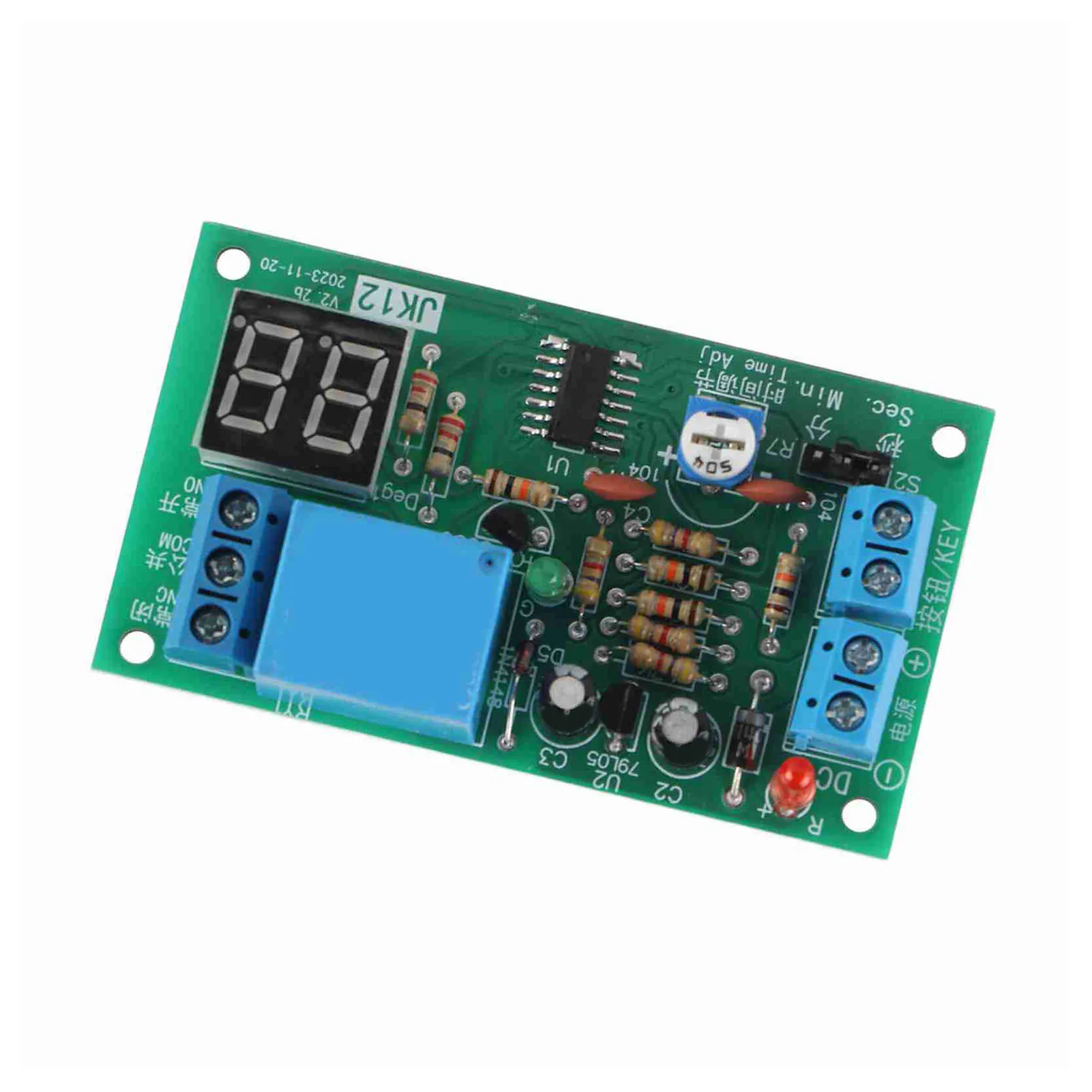 DC12V LED Display Countdown Timing Timer Delay Turn OFF Relay  Module  Timer Module
