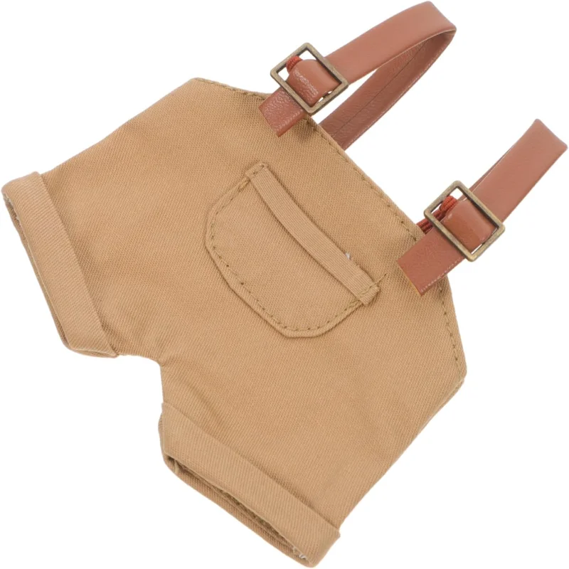 

Doll Overalls Suspenders Doll Cotton Doll Accessories Doll Skirt and Shirt Khaki Cloth