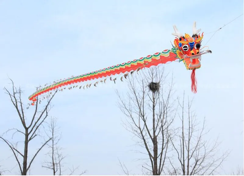 야외 에어 바운스 드래곤 연 날리기, 중국 전통 연 장난감, 풍선 게임, 무료 배송