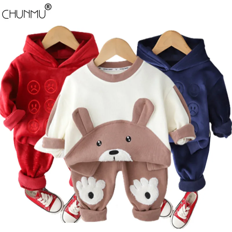 Infantil Baby Boys Suits Newborn Clothing Set Kids Letter Tracksuit Hoodie Tops Pants Children Spring Boys Outfits Girls sets