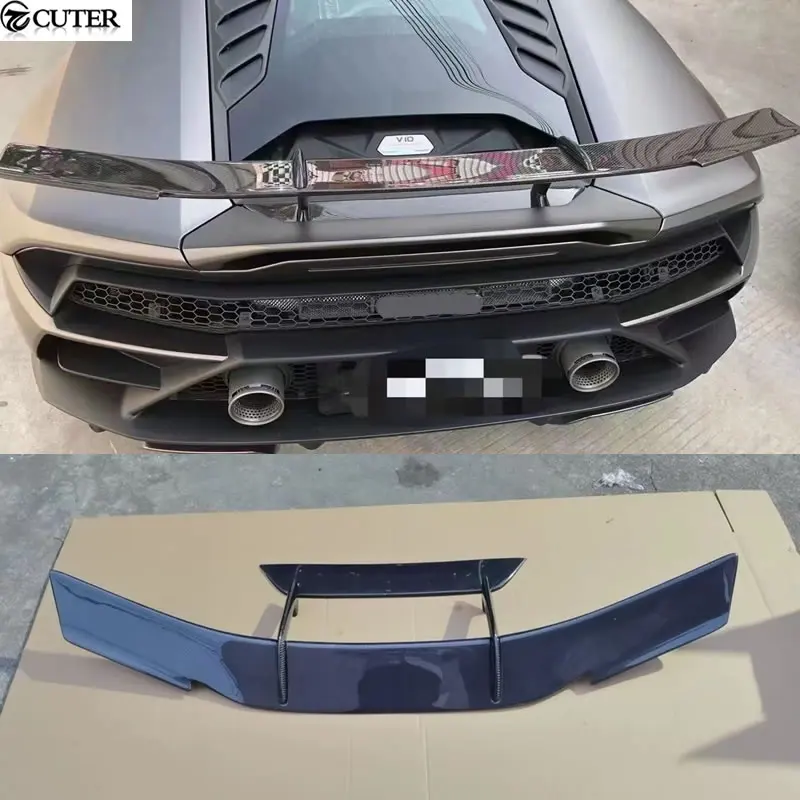 Lp610 Lp610-4 Lp580 N стиль сухой задний спойлер для багажника губа для Lamborghini Huracan EVO Lp610 комплект кузова автомобиля