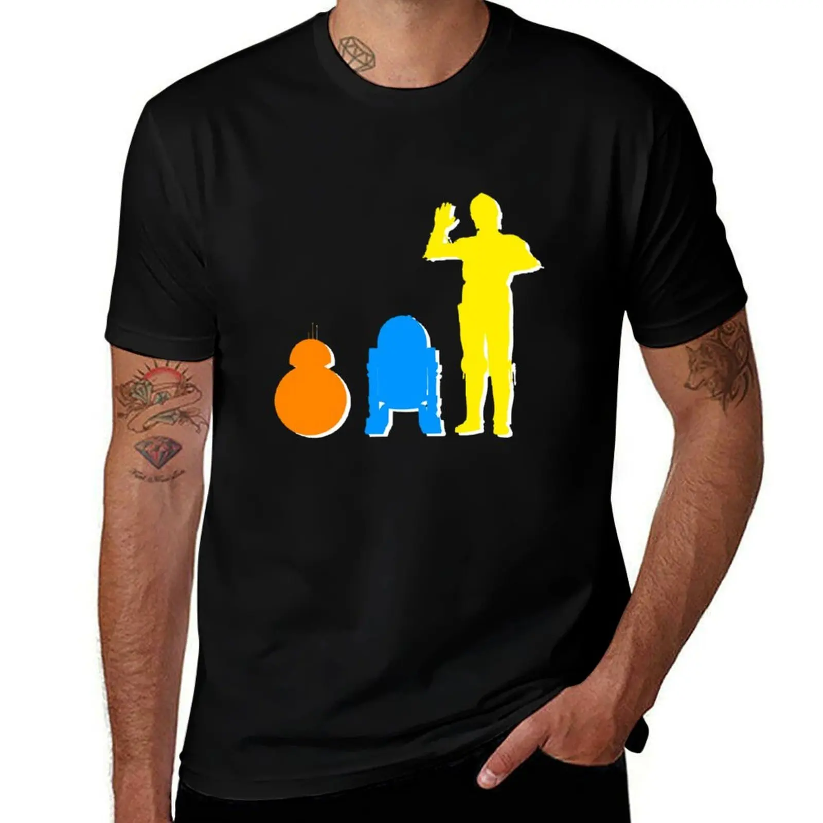 Droids T-Shirt Sports Basic Short Sleeve T-Shirt