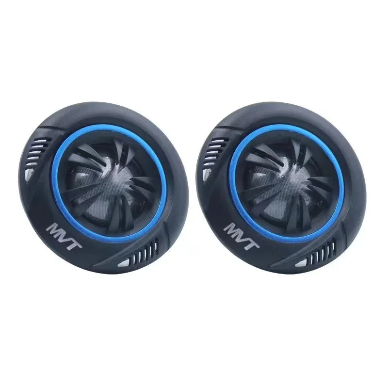 2PCS Car Mounted Audio System Fever Upgrade Pure Silk Film Small Tweeter Head Ball Shaped Modified Speaker 12/24V