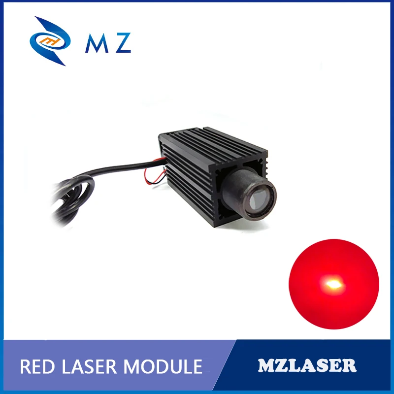 Hoge Helderheid Rode Spot 638nm 500Mw Laser Diode Module Grote Beam Industriële Kwaliteit