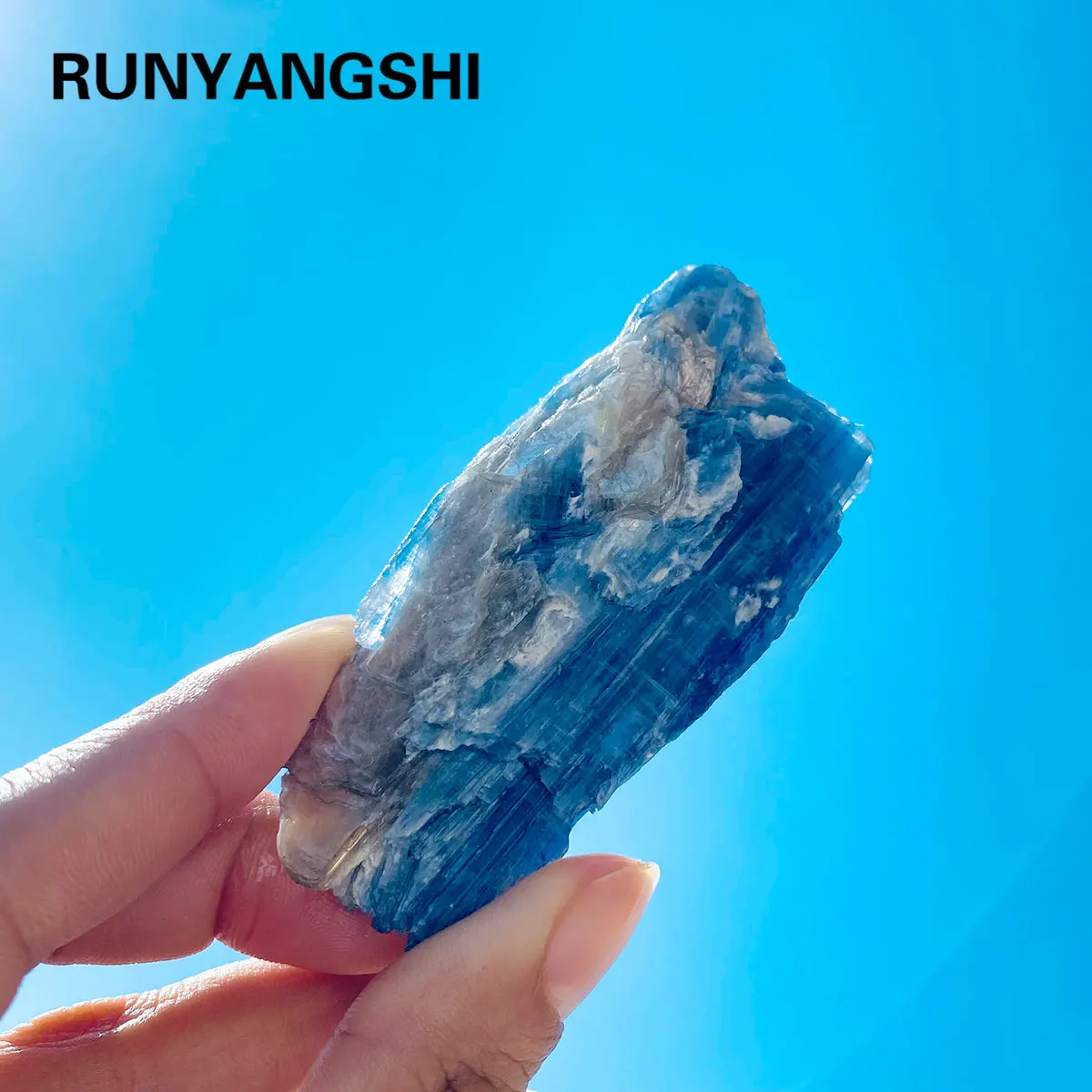 

1kg/bag Natural Crystal Stone Mineral Specimen Kyanite Irregular Shaped Stones Wholesale Raw Blue Calcite Gemston Chip For Reiki