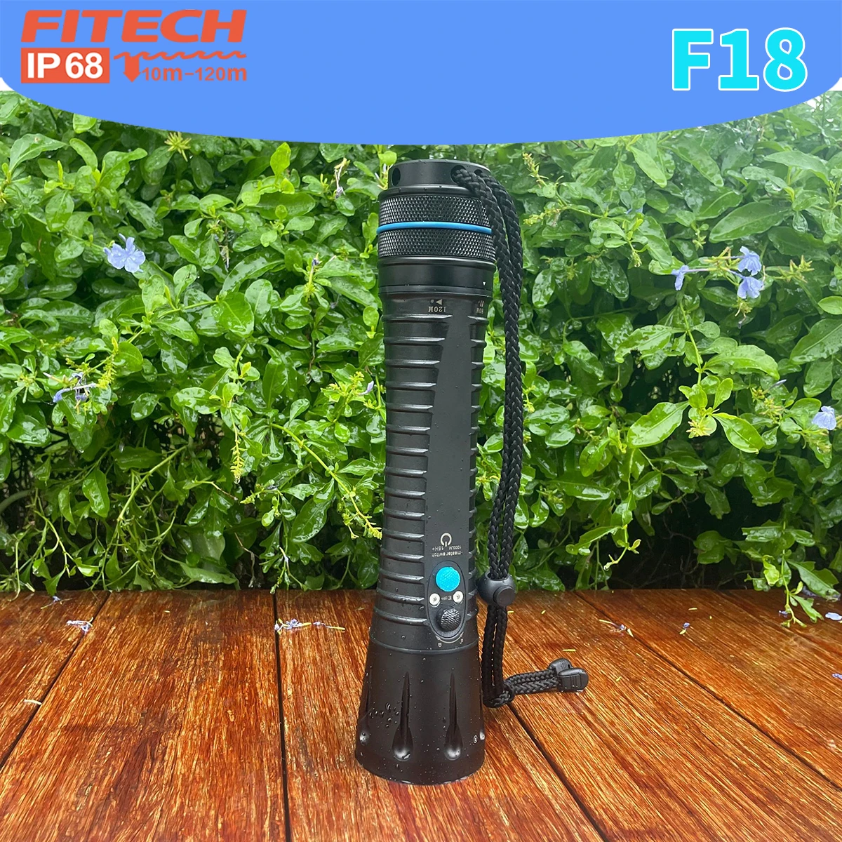 FITECH F18 21000mAh Diving Flashlight  Charging Professional 1000 Lumens Diving Light LED Flashlight