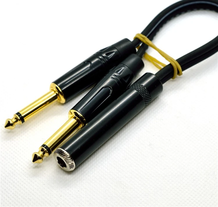 

Стереосистема с гнездовой головкой 6,5, поворот 6,35 или такой канал, моно, одна минута, два разъема микрофона