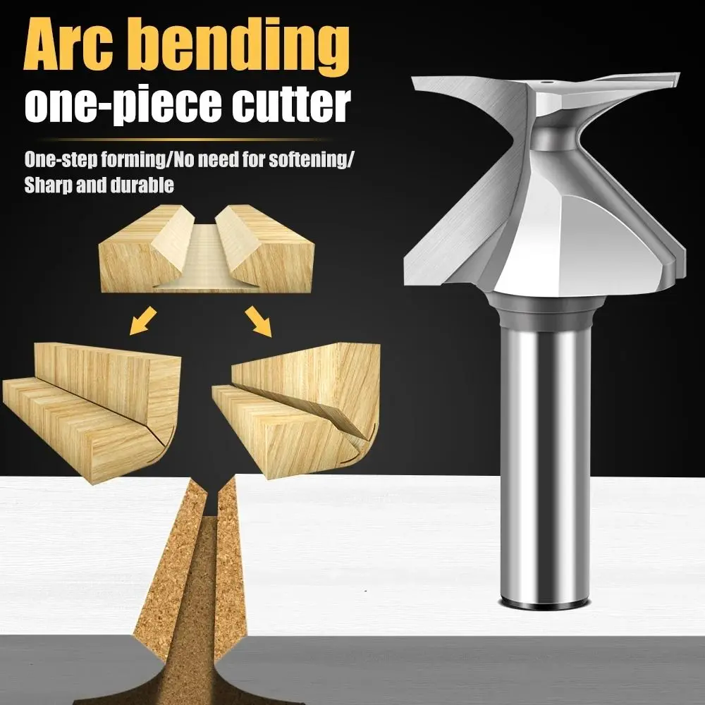 

R10/R18/30/50 Arc Bending Integrated Cutter 1/2 Inch Shank Woodwork Tools Arc Bending Cutter Professional High Precision