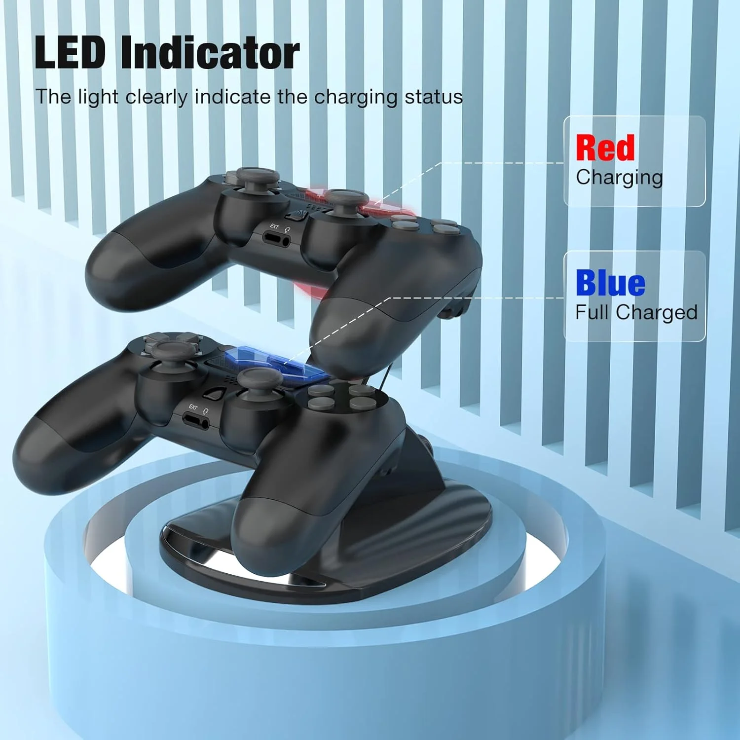 For PS4 Controller Fast Charging Station Dual Charging Dock Charger Stand For PlayStation 4 PS4 / PS4 Pro /PS4 Slim Accessories