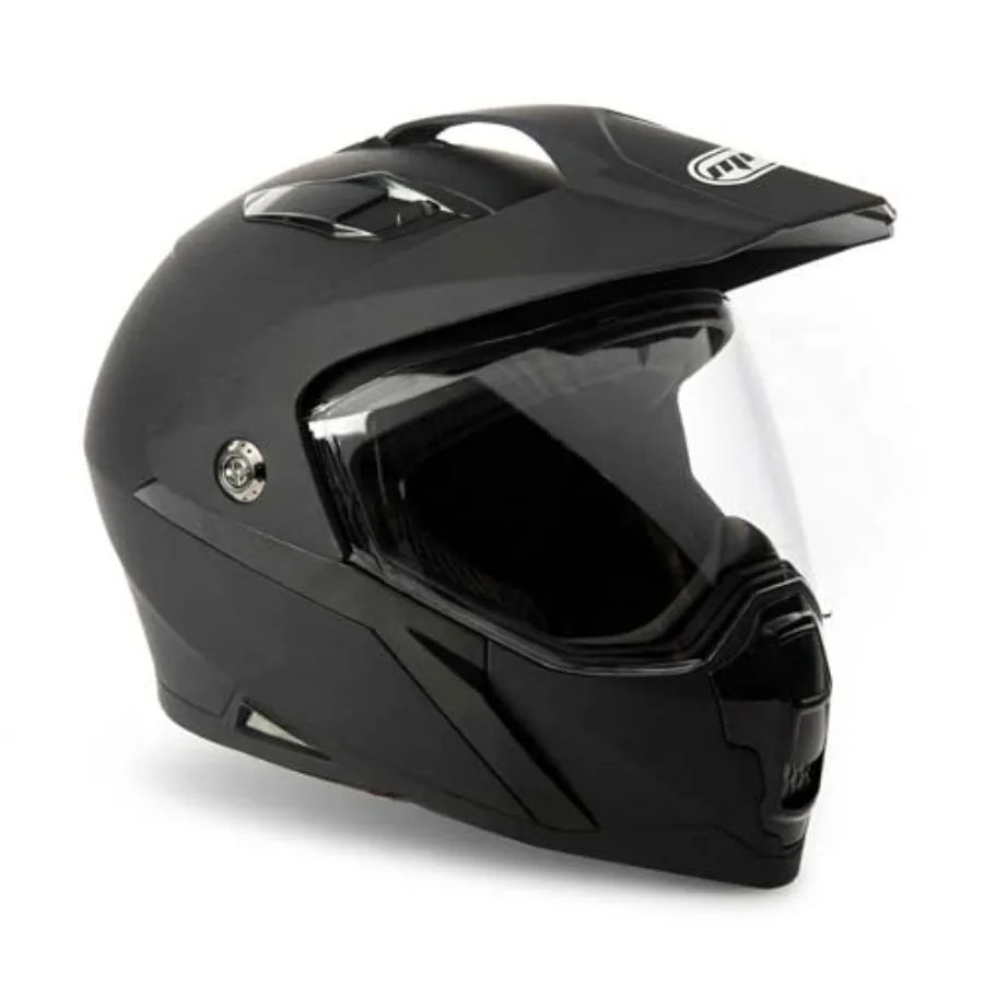 

Dual Sport Off Road Motorcycle Dirt Bike ATV Helmet with Flip-Up Visor, ABS Plastic Shell, Matte Black Finish, Enhanced Ventila