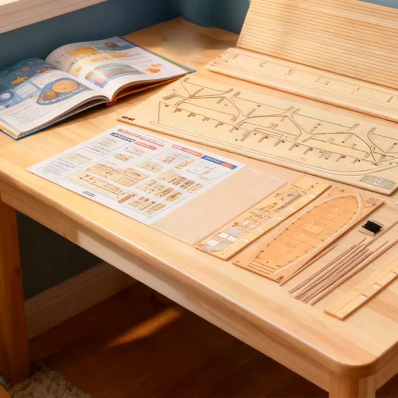 1:100 할콘 목조 범선 모델 DIY 키트 선박 조립 장식 선물