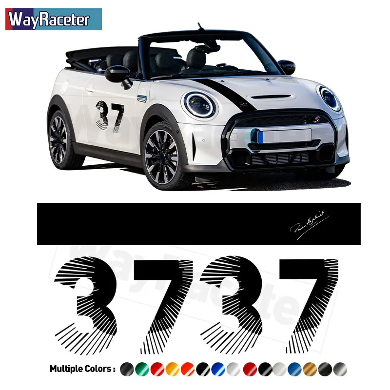 

Paddy Hopkirk Signature Sticker No.37 Graphics Decal For MINI Cooper R50 R52 R53 R56 R57 F55 F56 F66 F65 R60 F60 F54 R55 R58 JCW
