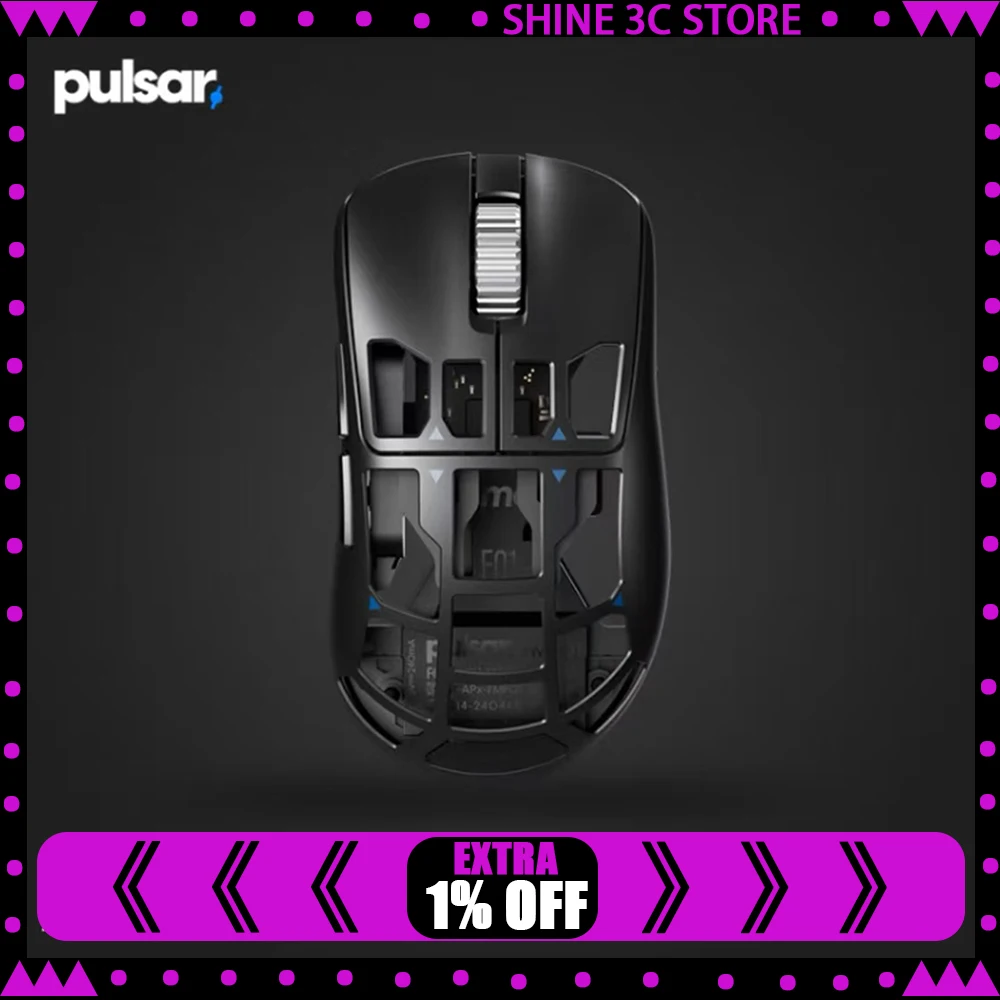 

Pulsar Feinmann F01 Mouse Dual Mode Wireless Mouse 8000Hz XS-1 Gaming Mouse Magnesium Alloy Hollow-Out Lightweight PC Accessory
