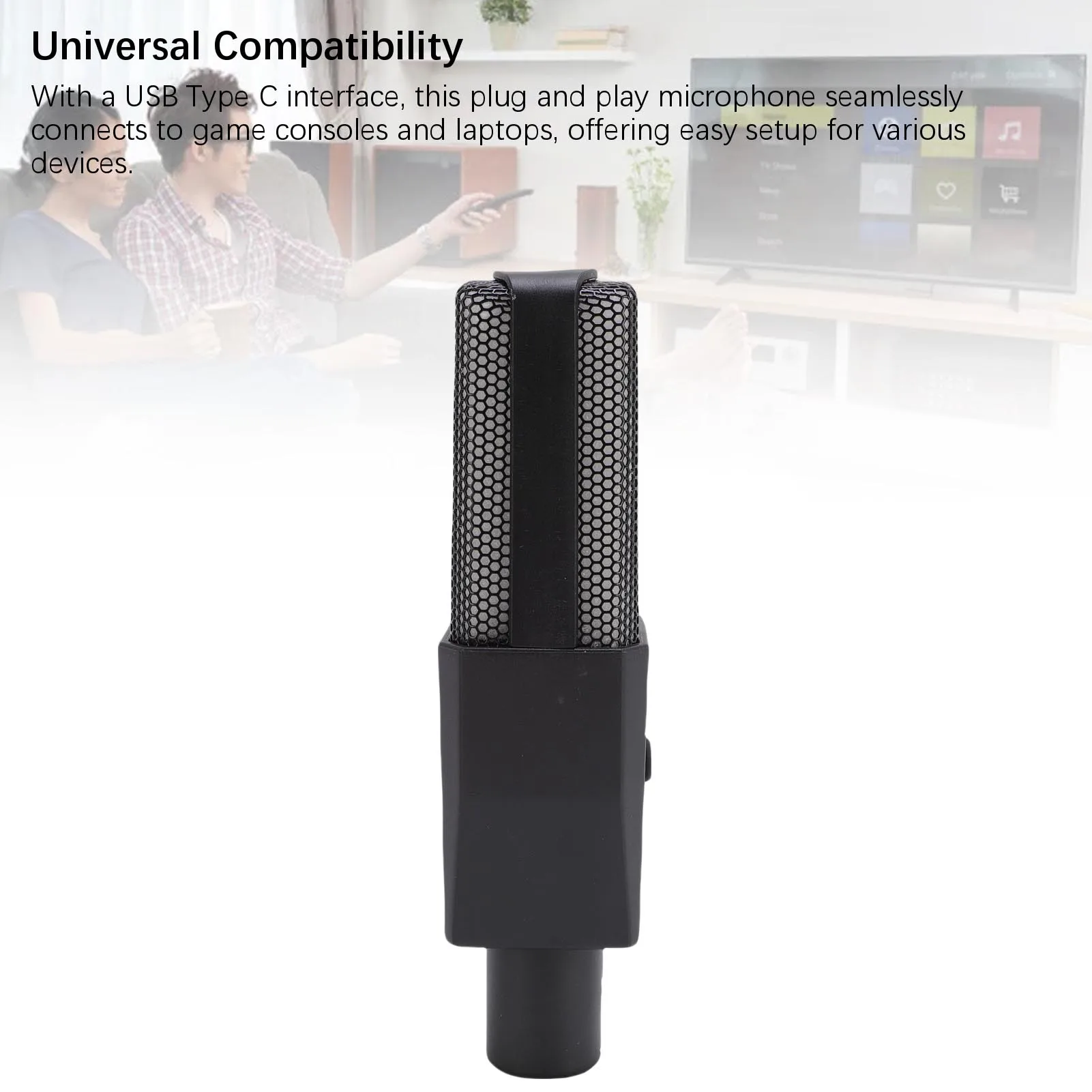 ميكروفون ألعاب مع ميكروفون مكثف للكمبيوتر USB بإضاءة RGB مع حامل ثلاثي القوائم لتسجيل استوديو البث للكمبيوتر الشخصي