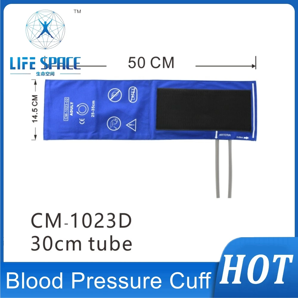 Adult arm NIBP cuff blood pressure cuff erpiacement Double tube for patient monitor machine with pure cotton coat for Pregnant