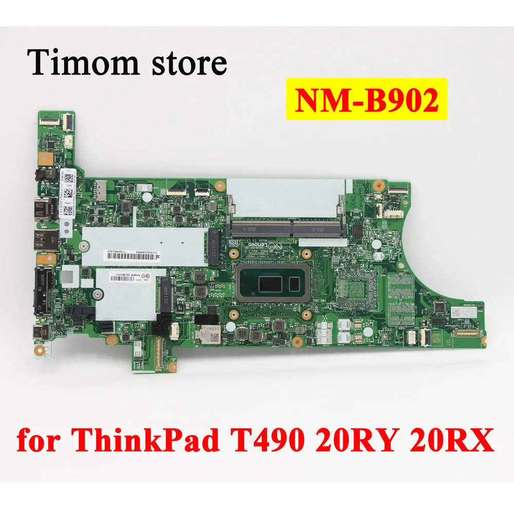 

i5 i7 10-й процессор 8G 16G RAM MB для ThinkPad T490 20RY 20RX 100% тест, оригинальная материнская плата для ноутбука UMA SWG с графическим процессором NM-B902