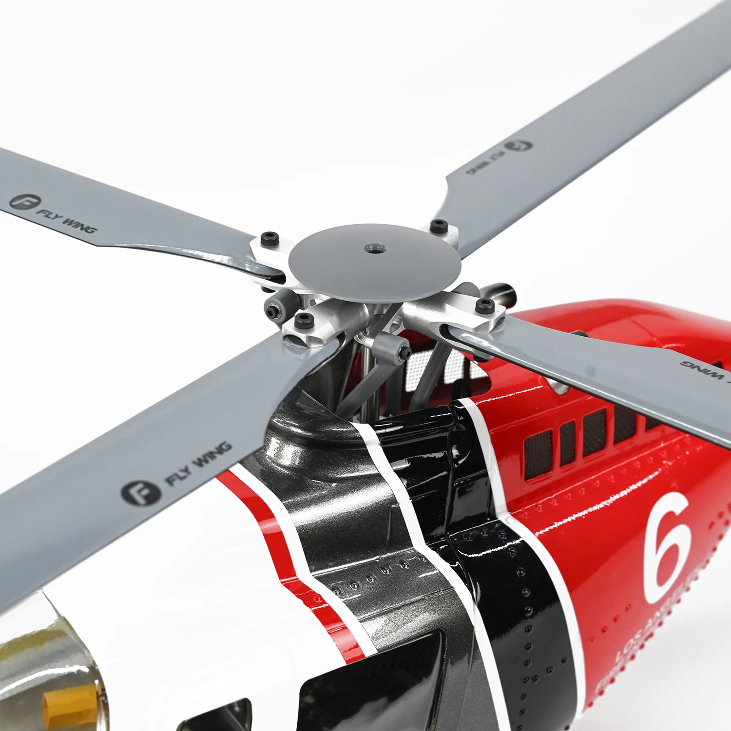 Helicóptero con rotor metálico de 4 polos con eje principal de 6 mm campana universal FW450 UH1 Yatuo 470