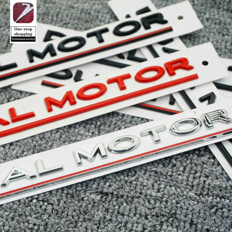 3D ABS Tesla Model 3 Modified Car Sticker Performance Dual Motor Tail Label DUAL MOTOR English Letter Car Elevation Performance