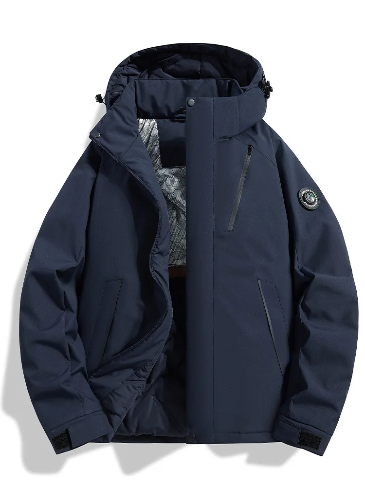 

Уличная походная куртка для мужчин, стеганая и утолщенная, ветрозащитная и водонепроницаемая, графеновое пальто на осень и зиму