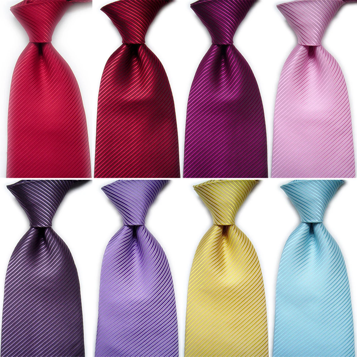 

Men's Ties 10cm/4'' Solid Striped Necktie Fashion Wedding Accessories for Men Women Gravata Corbata Regalos Para Hombres