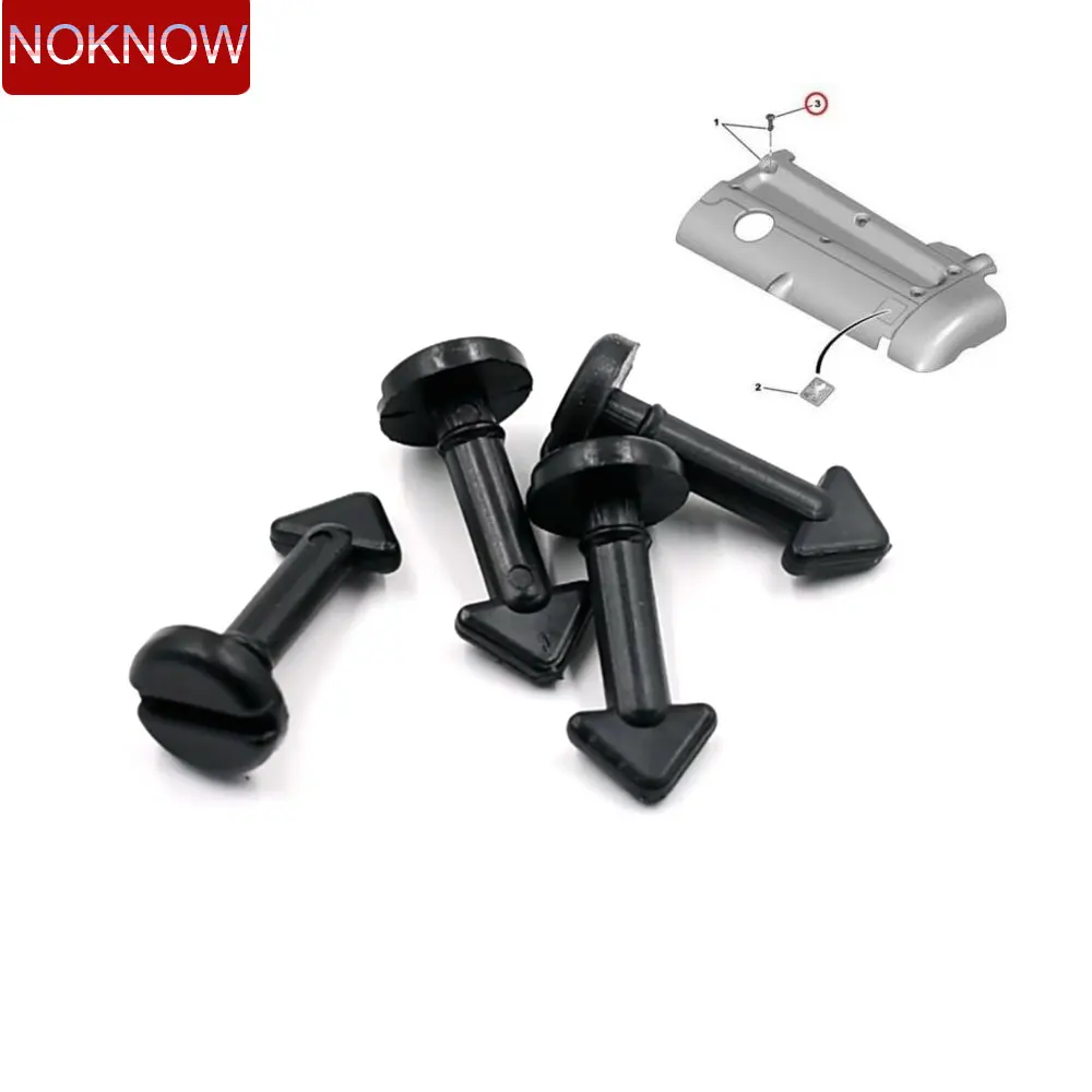 For Peugeot 206 306 307 406 Partner Citroen C4 C5 C8 1.8 2.0 16V Top Engine Cover Screw Clip OEM Number 025067