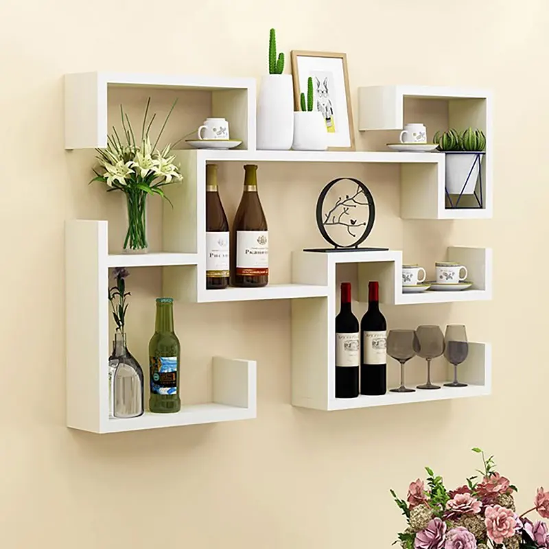 Woman White Wine Holder Modern Storage Man Living Room Wall Wine Rack Bottle Restaurant Shelf Botelleros De Vino Bar Furniture