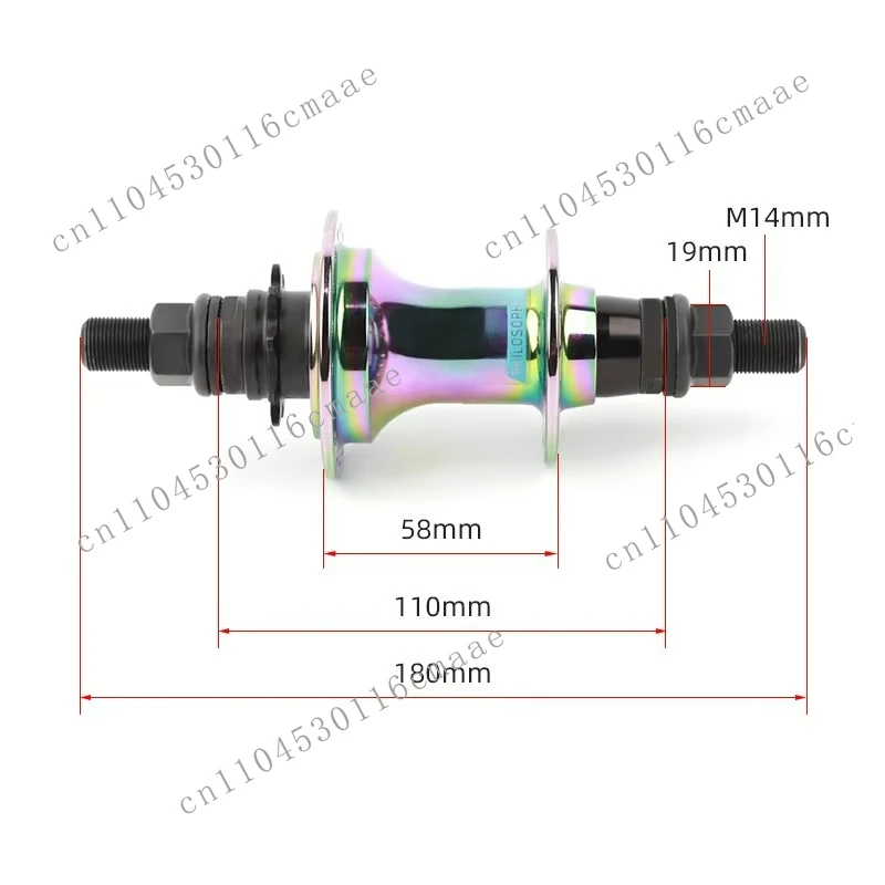 For BH002 BMX Wheels 36 Holes Bmx Parts 9T 6 Pawl 120 Click Racing BMX Bicycle Hubs
