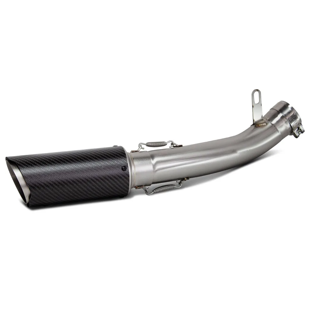 

Motorcycle Slip on Line Exhaust For Honda CBR650F CB650F CBR650R CB650R 2014-2025 Carbon Muffler Connect Adapter Middle Pipe