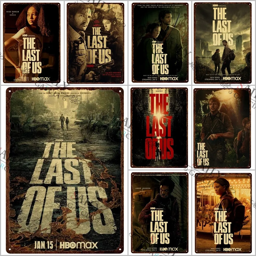 The Last of Us Game Video Metal Print Plates 2023 New Tv Show Horror Decor Tin Sign Posters Pub Bar Sign Metal Tin Plaques