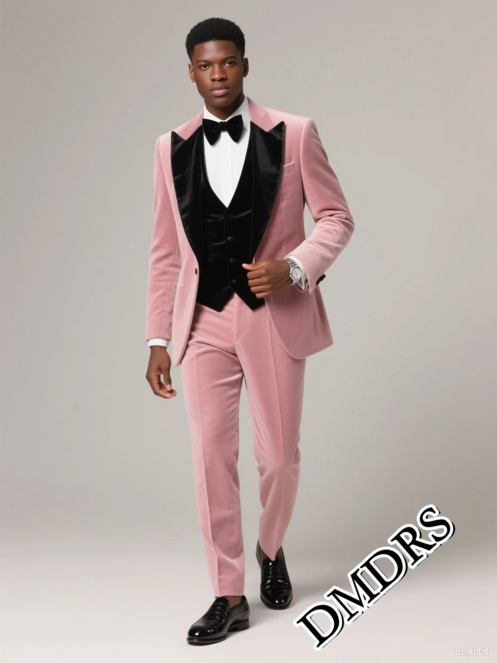 

Formal Velvet Men's Suit Set For Wedding & Stylish Business 3PCS Classic Single-Breasted Men's Suit Set (Jacket, Vest, Pants)