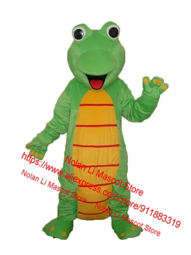 Fashion Design Happy Lizard Dinosaur Mascot Costume Adult Birthday Party Dress Halloween Cosplay Cartoon Set Gift 627