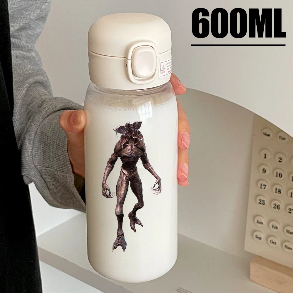 600ML Stranger Things Water Cup Joyce Byers Eleven Large Capacity Portable Transparent PcLeak Resistant  Drinking Water Bottle