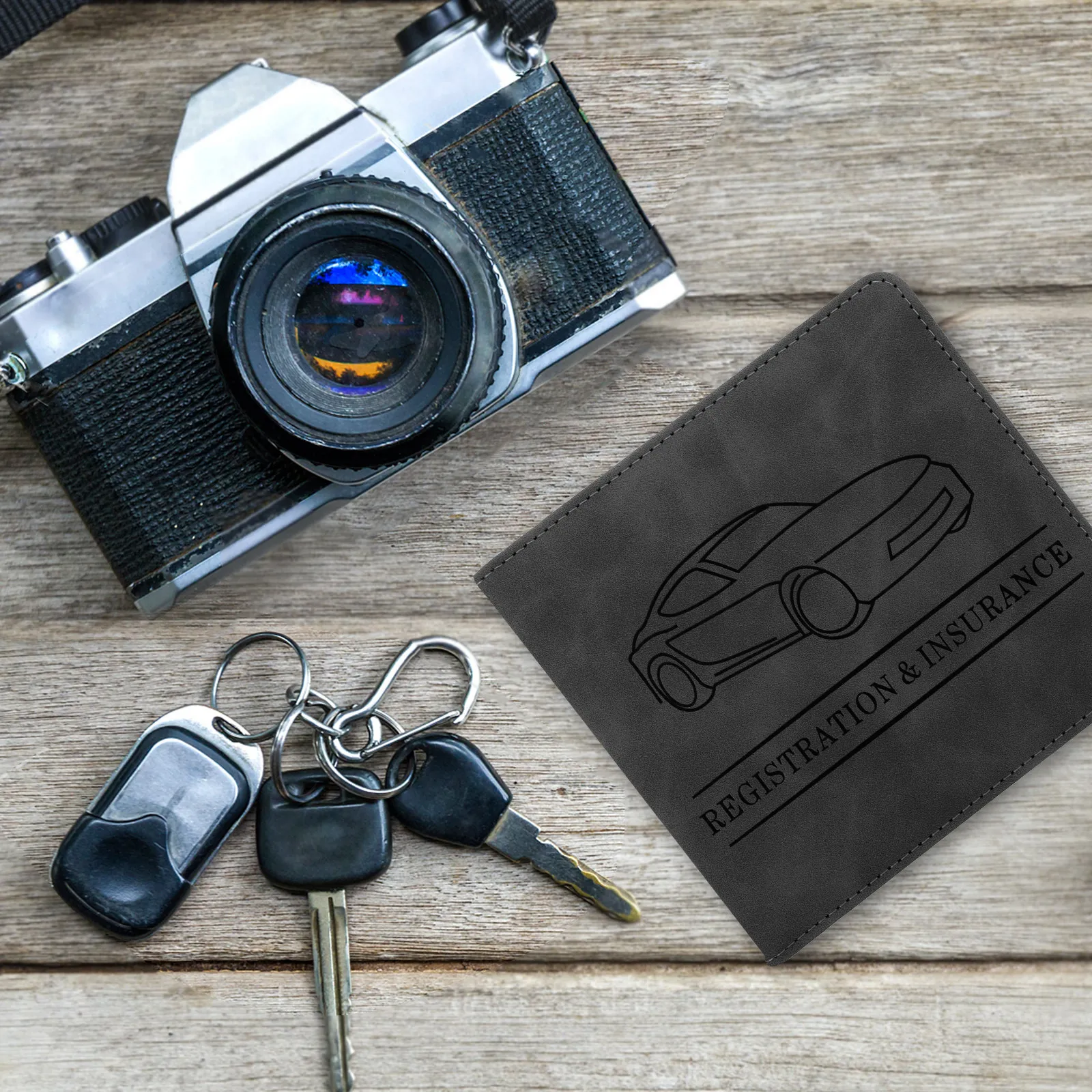 

Drive License Holder for Women Men Slim Id Card Organizer Wallet Case for Credit Cards Driver's License Auto Insurance