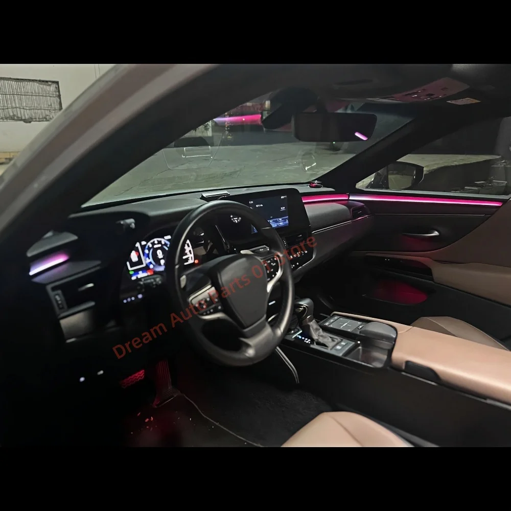 LED جو مصباح لكزس ES 2018 + الضوء المحيط السيارات الإضاءة الداخلية ترقية منتصف غطاء اكسسوارات السيارات APP التحكم #5