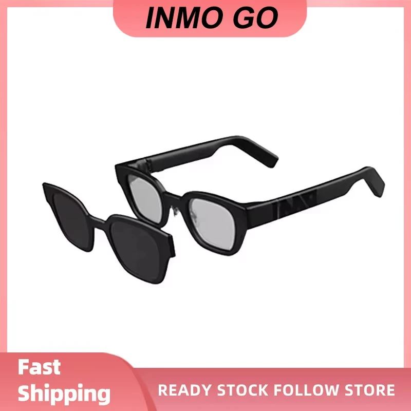 INMO Go Smart AR Glasses Real Wireless Ultra Light AI Assistant Translator Glasses for Music/Call/Translator/Prompter/Navigation