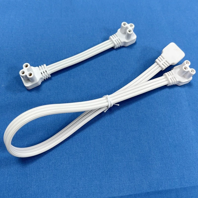 10pcs Australian Plug Three-plug-turn Integrated T5 Lamp Bracket Plug Line 3-core T8 Light Box Cable 3-hole Power Cord