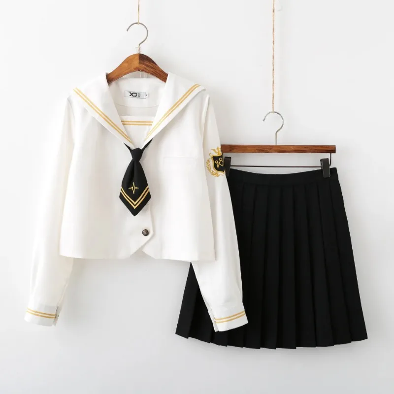 Japanische Schuluniform Student Klasse Anzug JK Uniformen Orthodoxe Sailor Kleid Echtem Schule Mädchen Kostüm Corea Japonais Seifuku