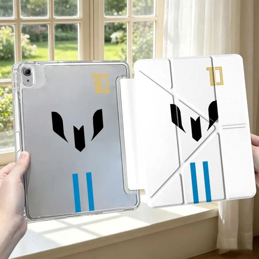 

Tablet Case For iPad 10th Gen 9th Pro 13 2025 2026 Mini 7 6 5 12th 11th Air 8 M2 M3 3 With Pen Slot Cover Football Logo Print