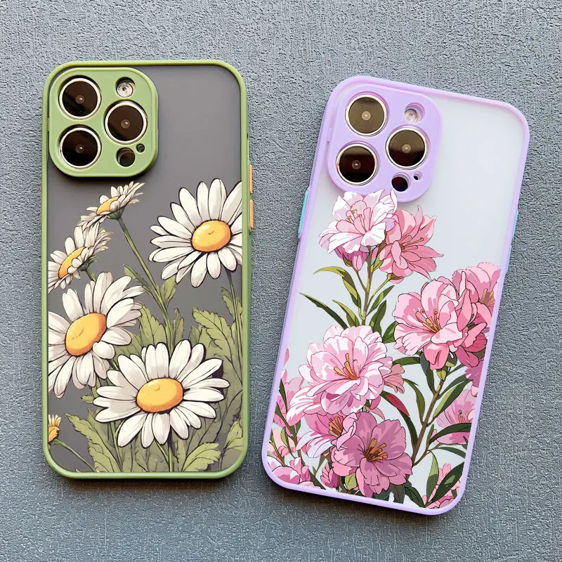 Cover girasole per iPhone 15 Pro Max custodia iPhone 11 12 13 14 Pro Max Mini X XR XS 15 14 7 8 Plus SE 2020 custodia antiurto per telefono