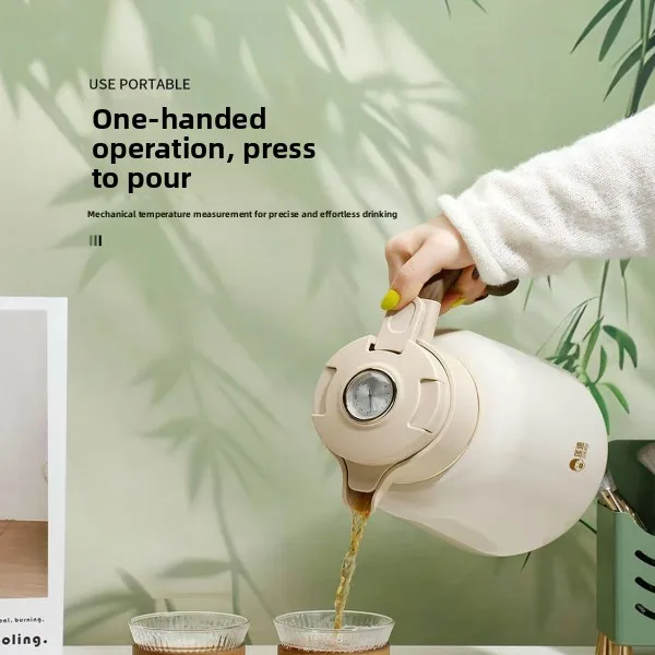 

Термос Bain Dou большой емкости с дисплеем температуры для офиса, внутренняя часть из нержавеющей стали, модель Cam 36