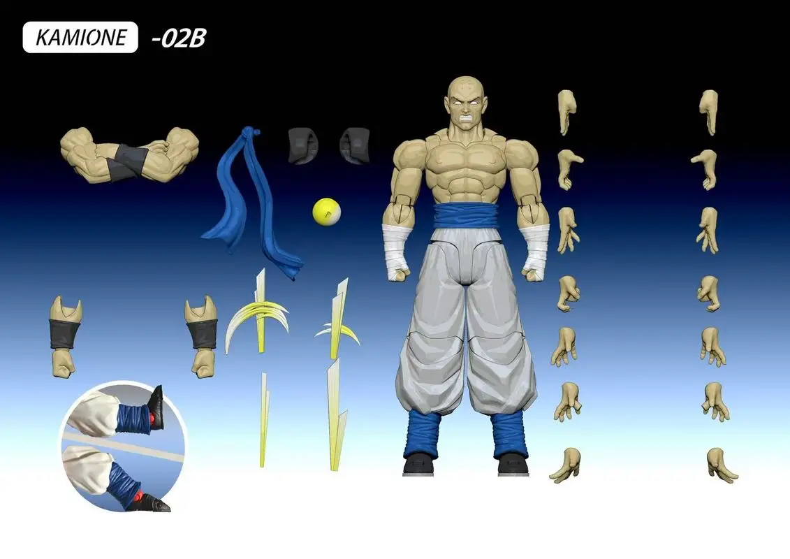 In Stock Dragon Ball Hanlin Playing Monk Kamione Shf Gogeta With Special 02a  Super Race Super Blue Action Figure Toys Boys Gift