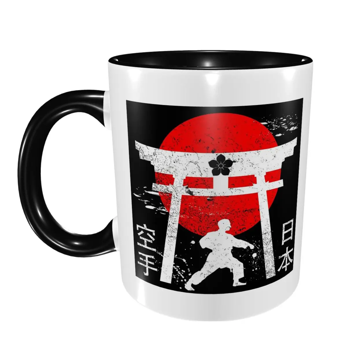 Budo Soul Karate Spirit Martial Arts Mug Funny Ceramic Coffee Cups Tea Mugs Milk Cup Drinkware Gift for Friends