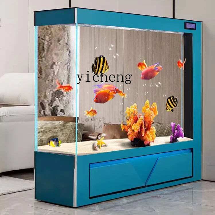 

YG ecological fish tank aquarium living room household entrance partition screen no water change floor self-circulation