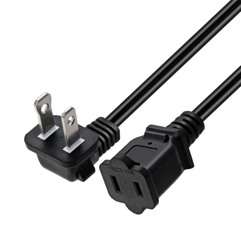 

Polarized Extension Cord, Nema 1-15P to 1-15R US 2Pin Male to Female Power Adapter Cable 18AWG for Home Use