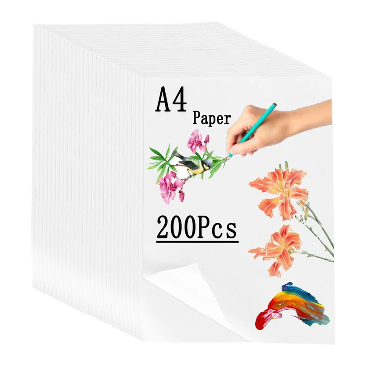 A4 Tracing Papers 200 Sheets, 63 GSM Tracing Paper Bulk , Technical Tracing Paper A4 for Drawing, Scrapbooking,Sketching