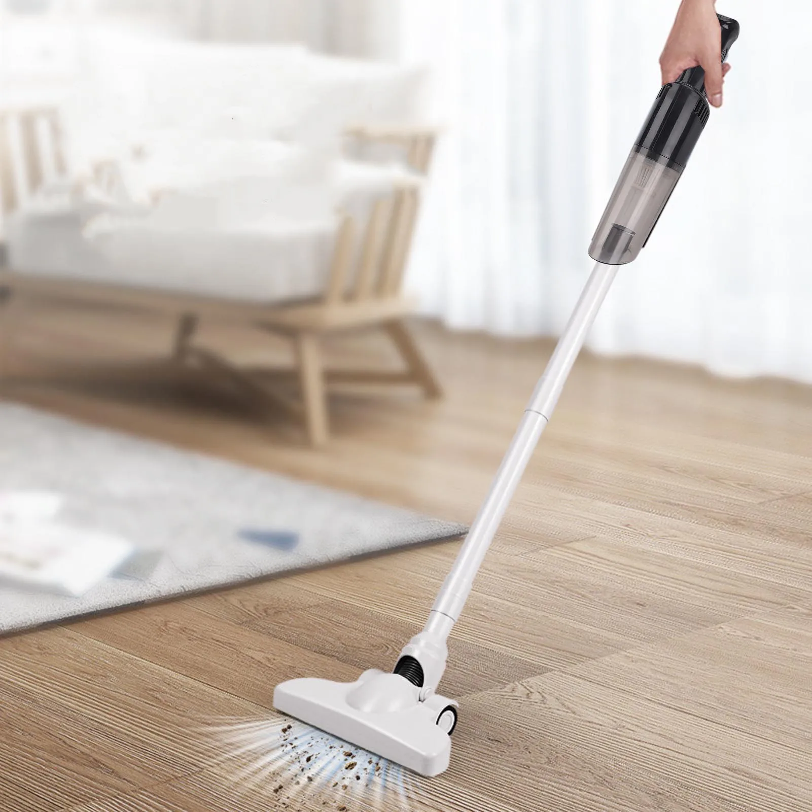 Stick Vacuum Cleaner 120W Motor Multifunctional High Efficiency Cleaning Filter 6 in 1 Design Cordless Vacuum Cleaner for Car