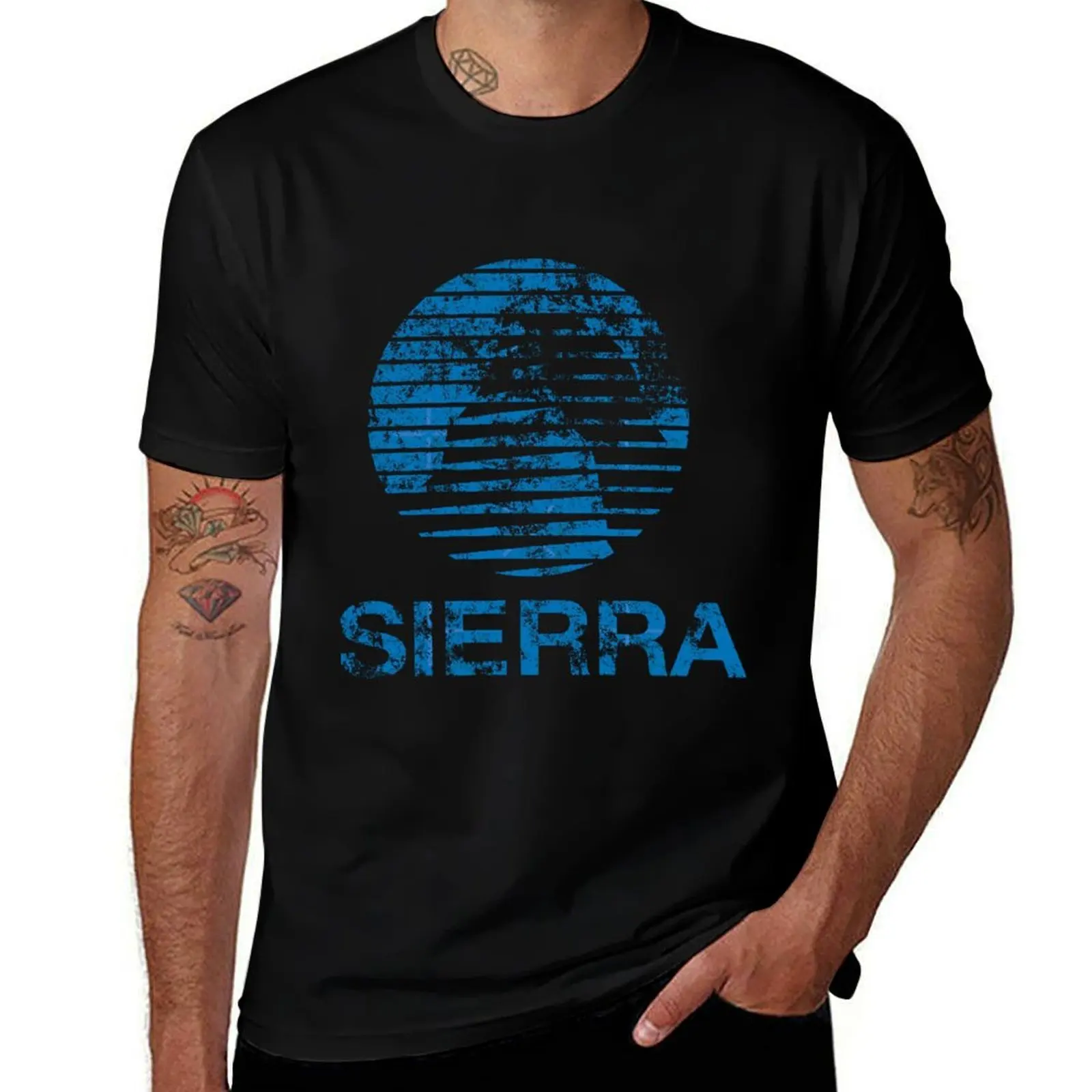 Blue Sierra Faded T-Shirt Essential Solid Color T-Shirt