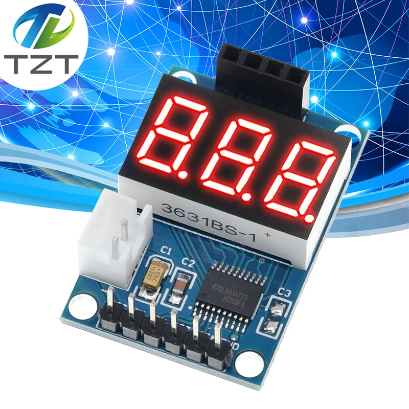 Ultrasonic Distance Measuring Module HC-SR04 Test Version Serial Output Digital Tube Display Distance Meter