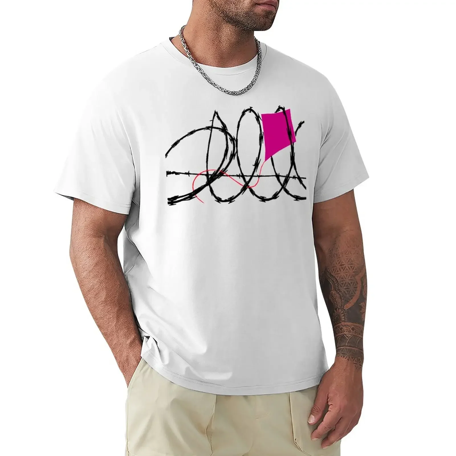 Pink kite behind bars T-Shirt funnys Aesthetic clothing fitted t shirts for men shirts graphic tees Blouse clothes for men